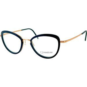Neubau Sarah 3D T05075 Womens Eyeglass Frame 9130 Black Rose Gold